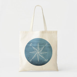 Vintage compass tote bag
