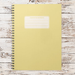 Vintage Composition Book Plain Custom Stationery