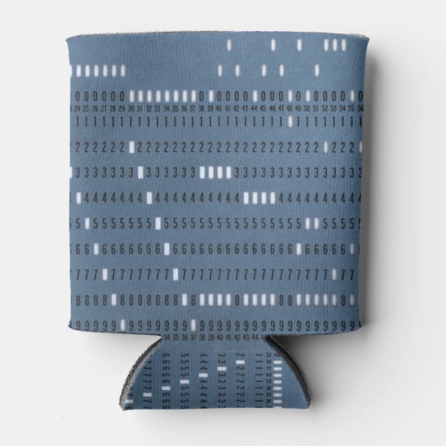 Vintage Computer Punched Card Can Cooler (Front)
