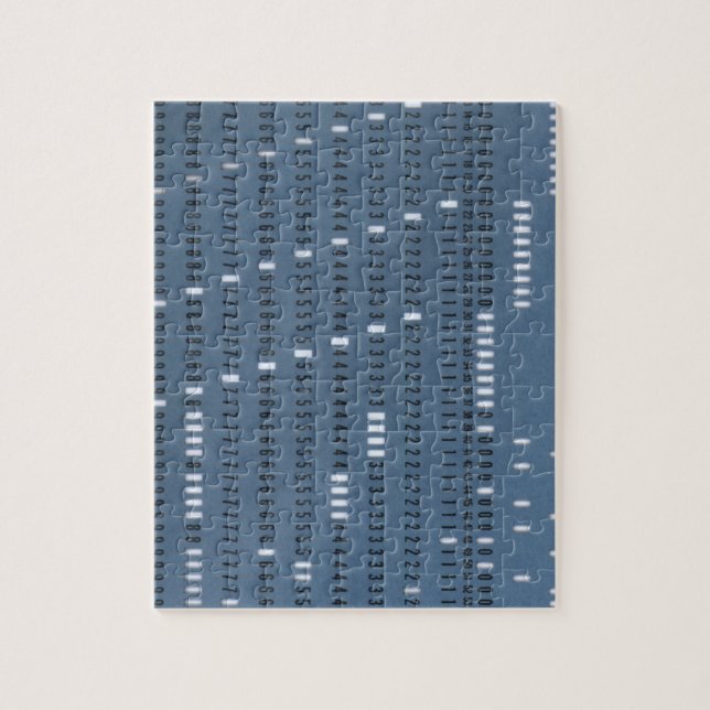Vintage Computer Punched Card Jigsaw Puzzle (Vertical)