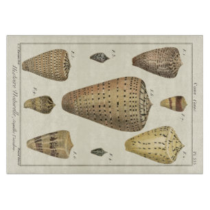 Vintage Cone Shells Cutting Board