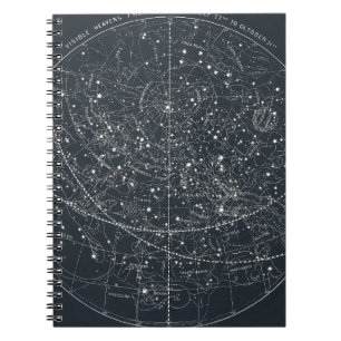 Vintage Constellation Map Notebook