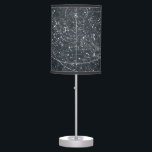 Vintage Constellation Map Table Lamp<br><div class="desc">A modified celestial Illustration from Asa Smith’s Illustrated Astronomy,  1851.</div>