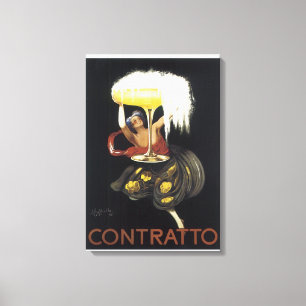 VINTAGE CONTRATTO CHAMPAGNE PRINT