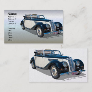 Vintage Convertible Automobile Business Card
