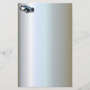 Vintage Convertible Automobile Trans Stationery