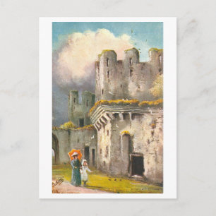 Vintage Conwy Castle in Wales Postcard