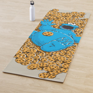 Vintage Cookie Monster and Cookies Yoga Mat