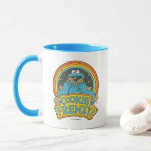Vintage Cookie Monster   Cookie Frenzy Mug