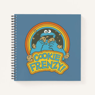 Vintage Cookie Monster   Cookie Frenzy Notebook