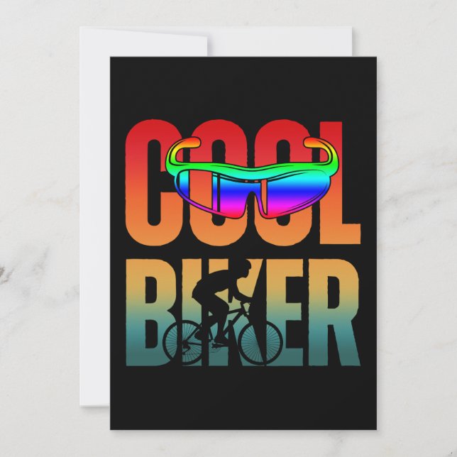 Vintage Cool Biker Invitation (Front)