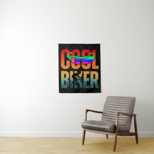 Vintage Cool Biker Tapestry