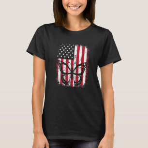Vintage Cool Butterfly Animal Retro Usa American F T-Shirt