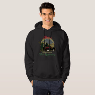 vintage cool campfire hiking mountain road trip hoodie