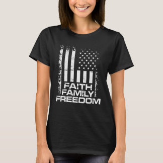 Vintage Cool Family 4th of July Freedom USA Americ T-Shirt