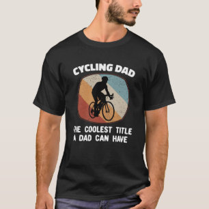 Vintage Coolest Cyclist Dad Bicycle Retro Sunset M T-Shirt
