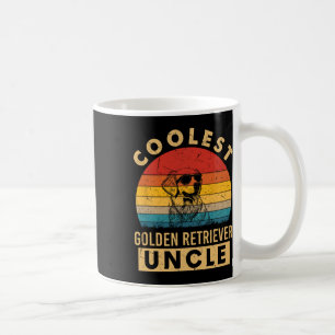 Vintage Coolest Golden Retriever Uncle Funny Gifts Coffee Mug