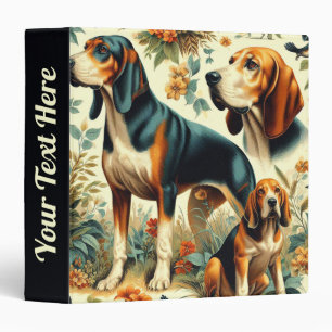Vintage Coonhound Seamless Painting Binder