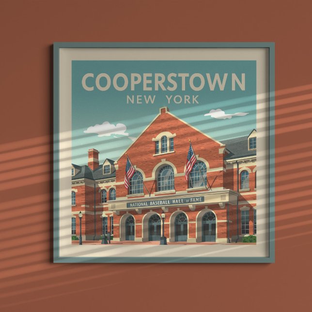 Vintage Cooperstown New York Poster (Creator Uploaded)
