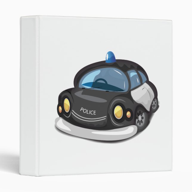 Vintage Cop Car Binder (Front/Spine)