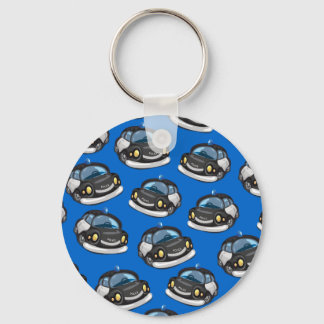 Vintage Cop Car Keychain