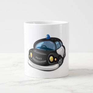 Vintage Cop Car Large Coffee Mug