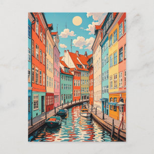 Vintage Copenhagen Denmark travel Postcard