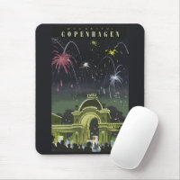 Vintage Copenhagen Illustration Travel Poster