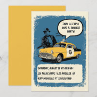 Vintage Cops and Robbers Themed Party