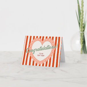 Vintage coquette Congratulation Card