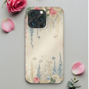 Vintage Coquette iPhone Case Delicate Floral