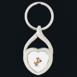 Vintage Corgi Football Dog Illustration Retro Spor Keychain<br><div class="desc">Vintage Corgi Football Dog Illustration Retro Sports Puppy Design 2</div>