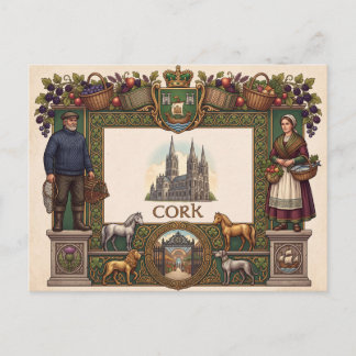 Vintage Cork City Ireland Postcard |