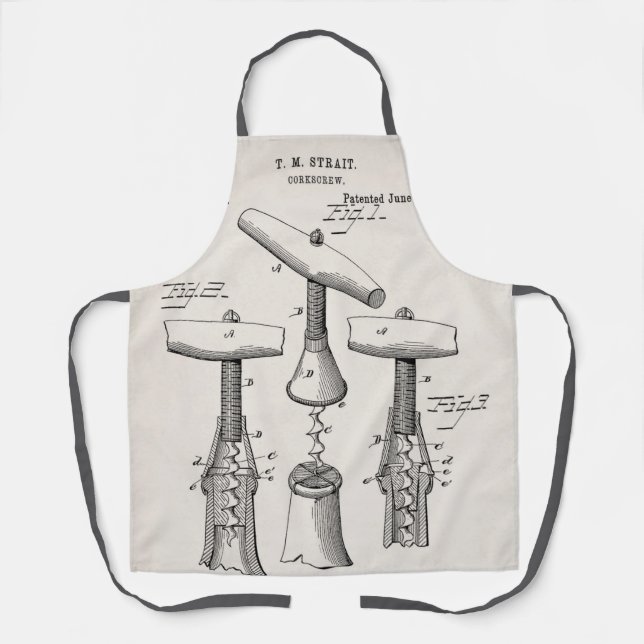 Vintage Corkscrew Apron (Front)