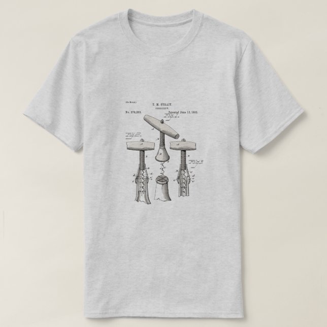 Vintage Corkscrews T Shirt (Design Front)