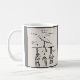 Vintage Corkscreww Illustration Coffee Mug