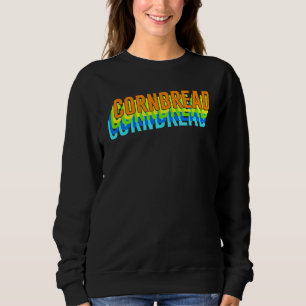 Vintage Cornbread Baking Bread Retro Pastry Graph Sweatshirt