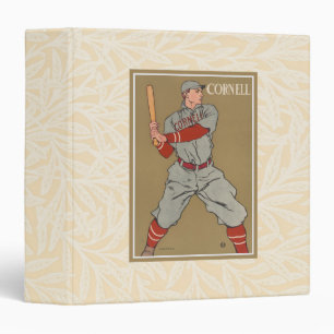 Vintage Cornell Baseball Ivy League Sports Art Binder