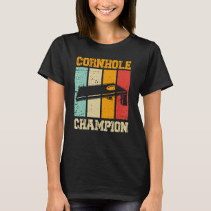 Vintage Cornhole Champion Cornhole Bean Bag T-Shirt