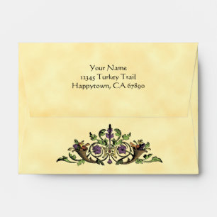 Vintage Corucopia Thanksgiving Custom A6 Envelope