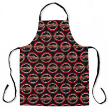 Vintage Corvette Pattern All-Over Print Apron