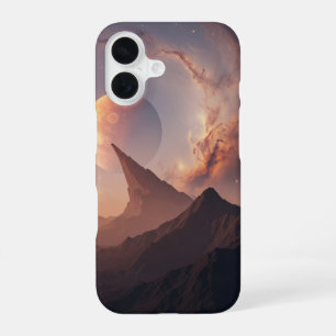 Vintage Cosmic Landscape iPhone 16 Case