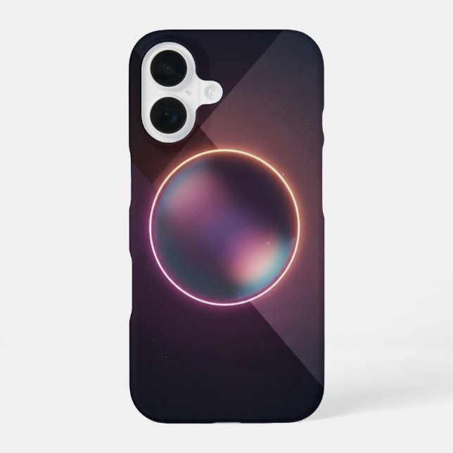 Vintage Cosmic Orb iPhone 16 Case (Back)