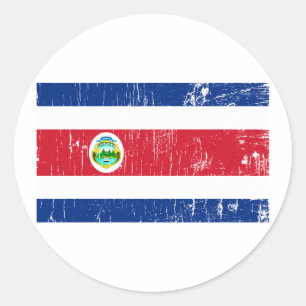 Vintage Costa Rica Classic Round Sticker
