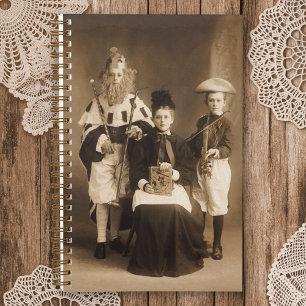 Vintage Costume Party Spiral Notebook