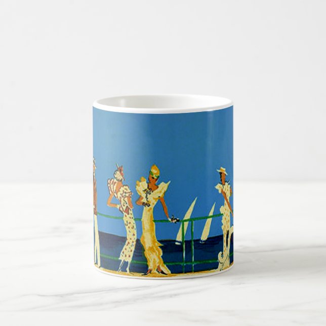 Vintage Cote D'Azur French Travel Coffee Mug (Center)