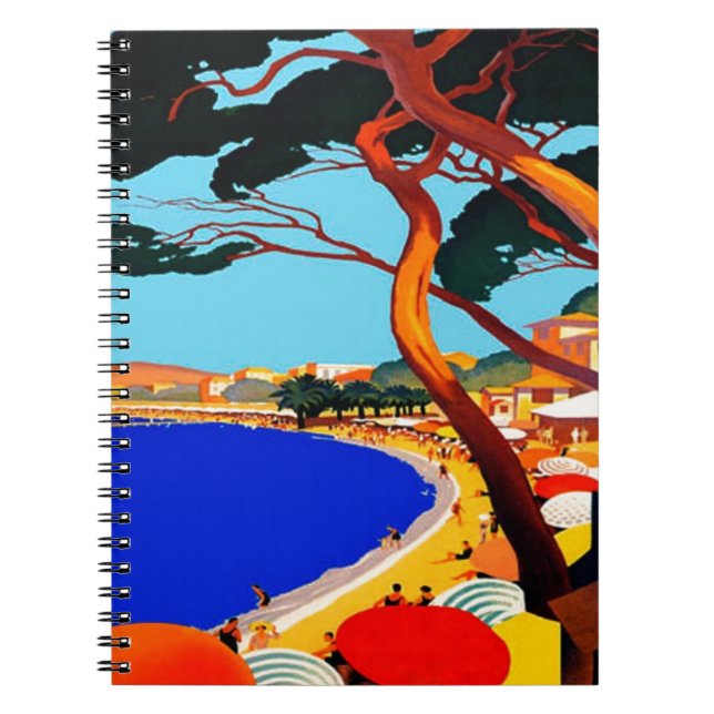 Vintage Cote D'Azur French Travel Notebook (Front)