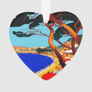 Vintage Cote D'Azur French Travel Ornament