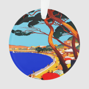 Vintage Cote D'Azur French Travel Ornament