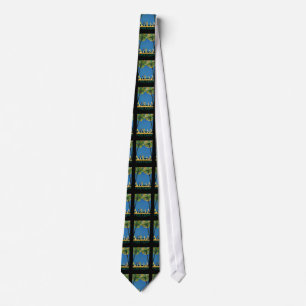 Vintage Cote D'Azur French Travel Tie